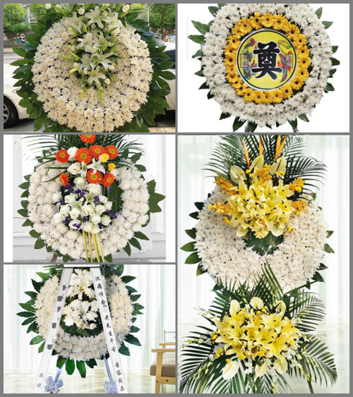 河南新乡封丘县鲁岗乡花圈速递